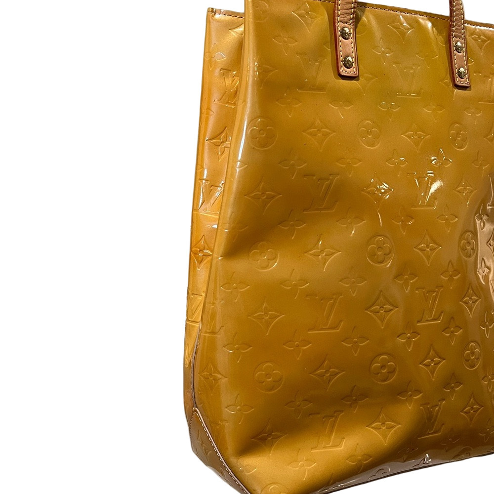 Louis Vuitton LV Vintage Yellow Vernis Reade MM Tote Bag with COA - Picture 13 of 17